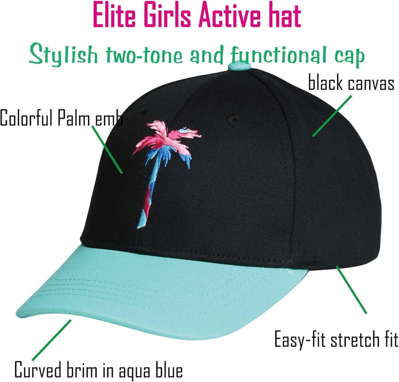 EDTREK Elite Girls Easy-fit Ponytail Hat Womens Trendy Baseball Cap Active Summer Beach Hat - Image 4